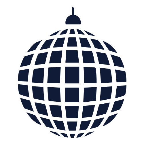 Disco-ball emblem — Brand
